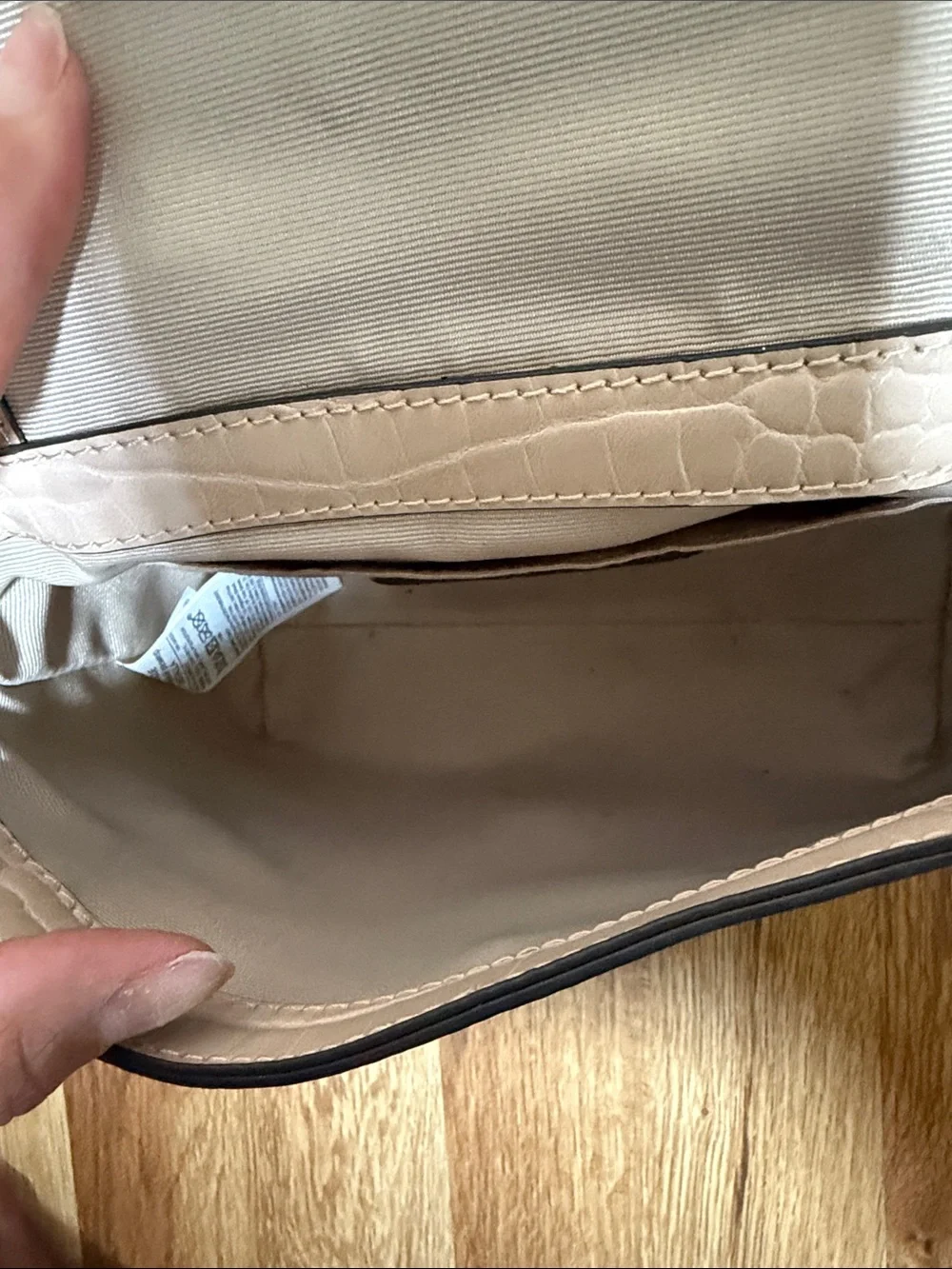 Banana Republic bone-colored purse